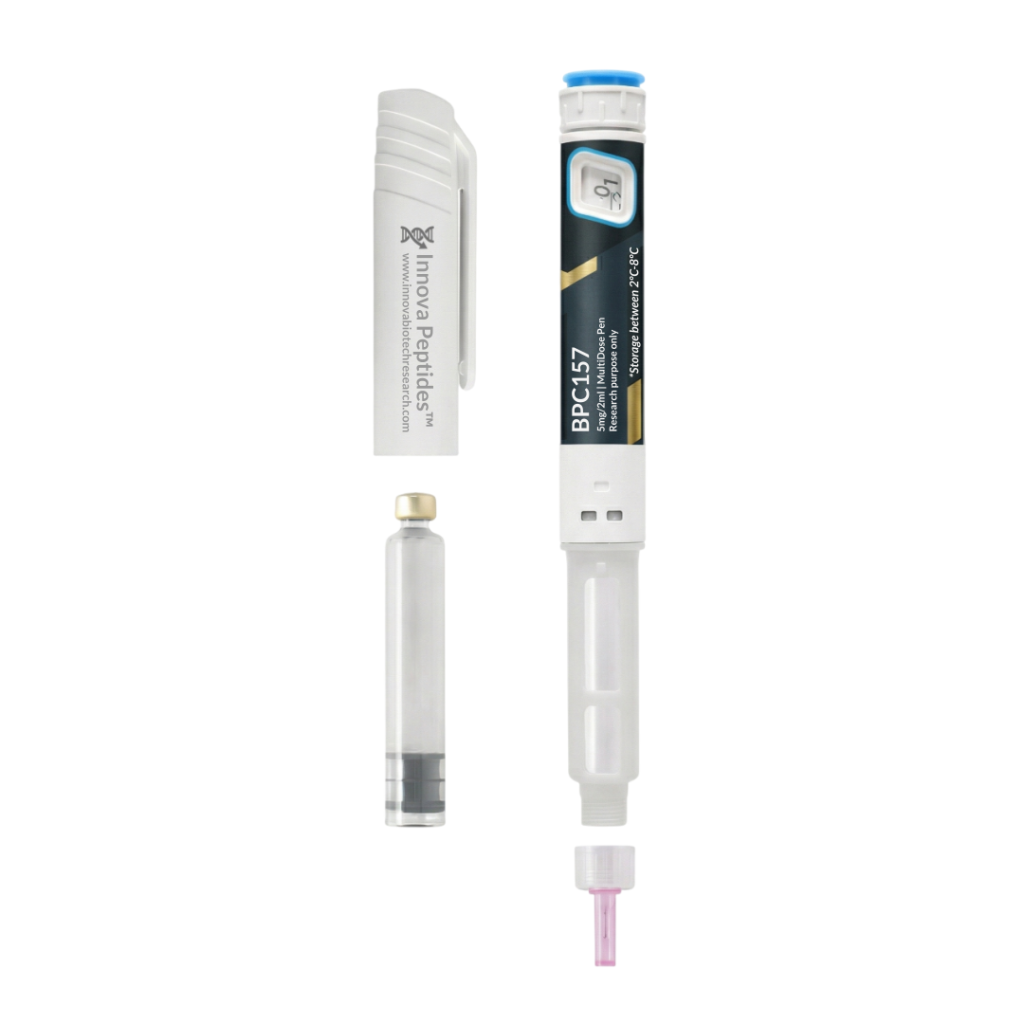 Comprar BPC-157 5mg en España: Pluma multidosis de alta pureza para investigación de recuperación.