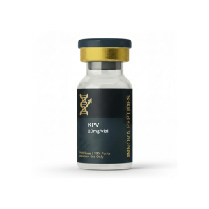 Vial de KPV 10mg de alta pureza Innova Biotech para investigación en entornos controlados.